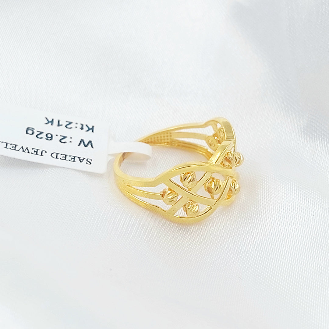 21K خاتم اكسترا-مجوهرات الشيخ سعيد-Saeed Jewelry 