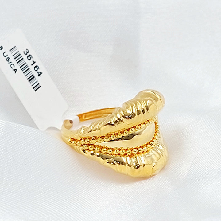 21K خاتم اكسترا-مجوهرات الشيخ سعيد-Saeed Jewelry 