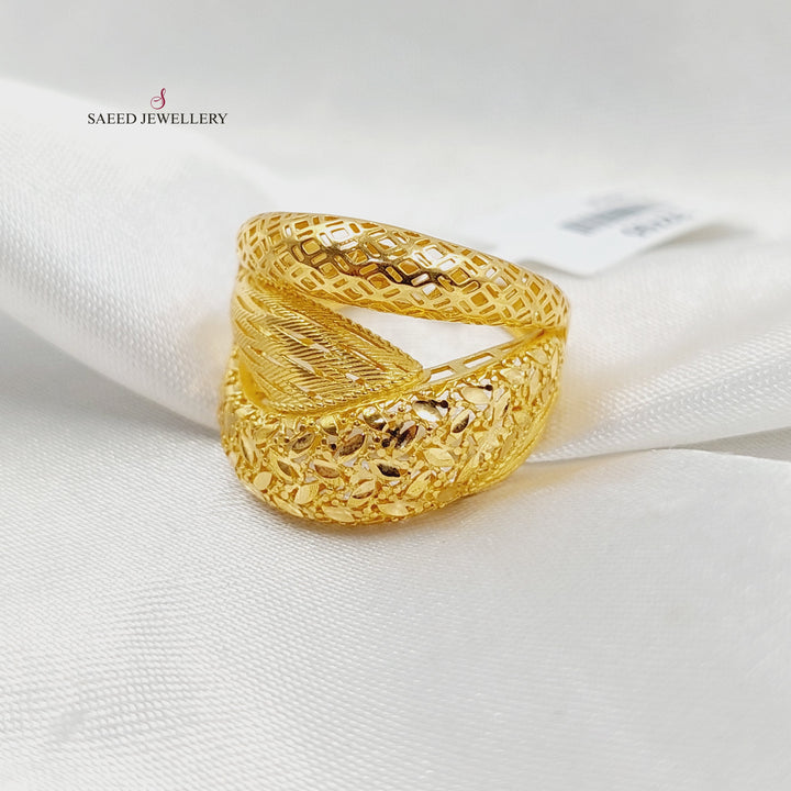 21K خاتم اكسترا-مجوهرات الشيخ سعيد-Saeed Jewelry 