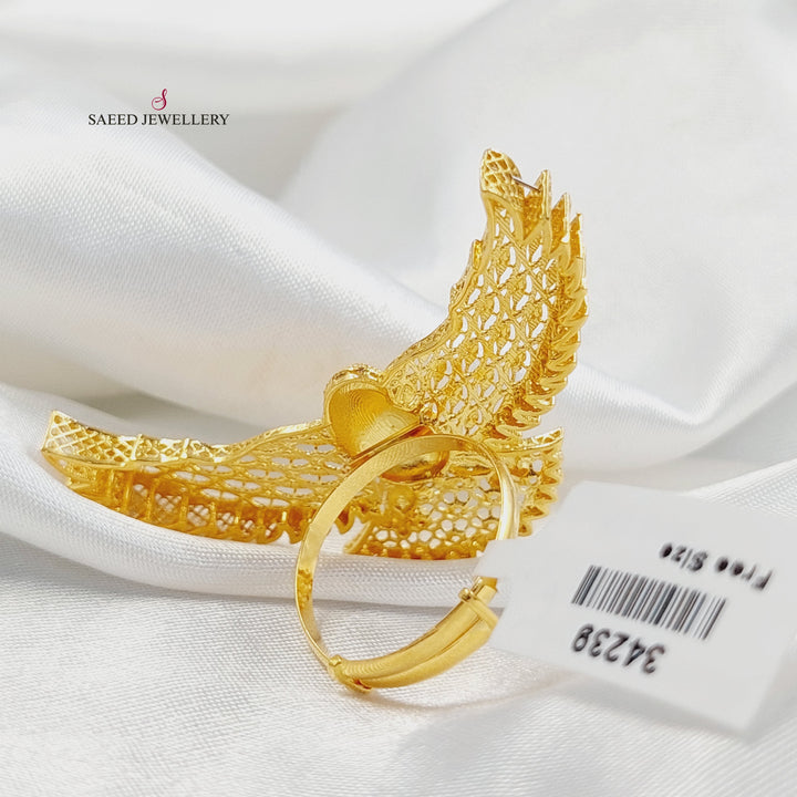 21K خاتم اكسترا ناعم-مجوهرات الشيخ سعيد-Saeed Jewelry 