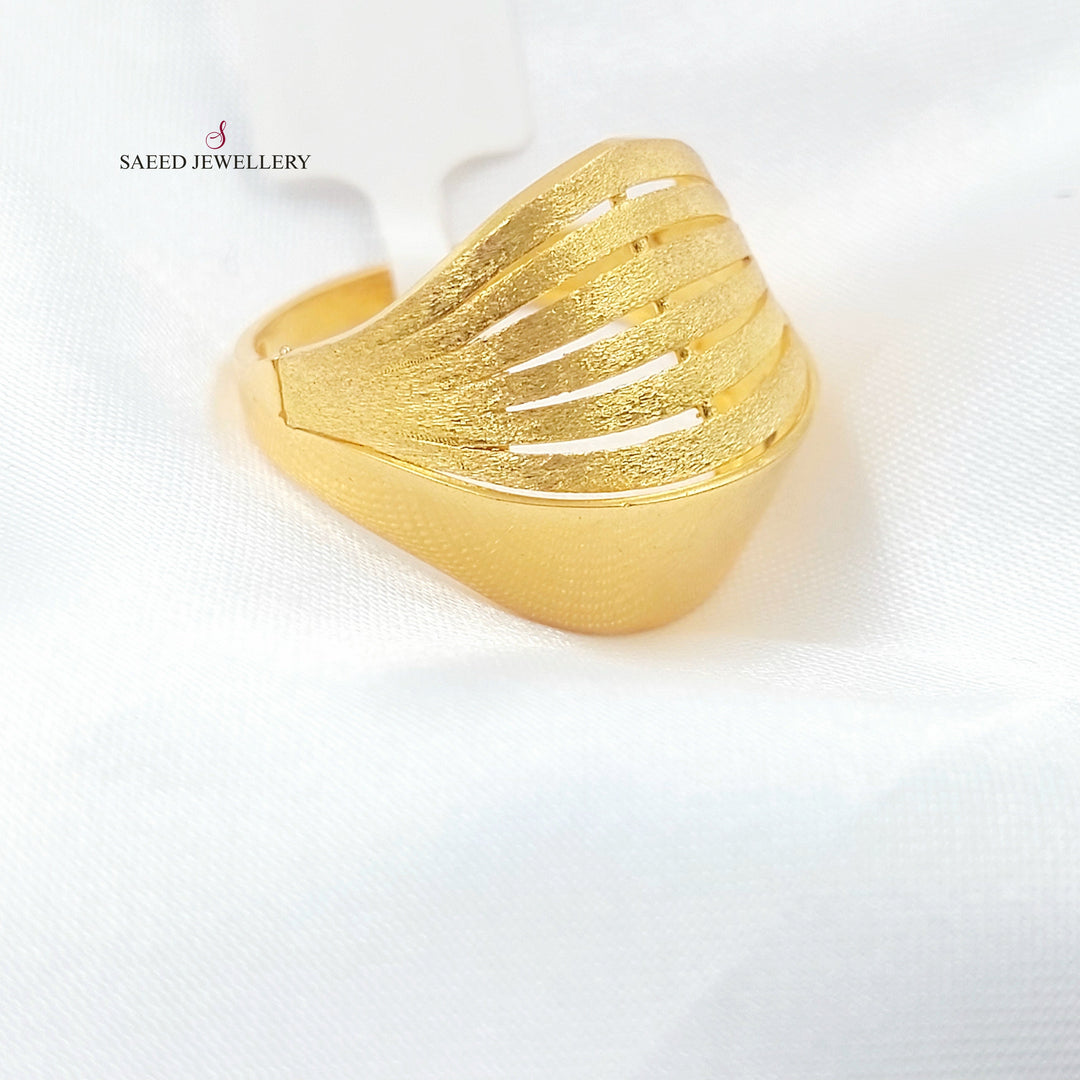 21K خاتم اكسترا-مجوهرات الشيخ سعيد-Saeed Jewelry 