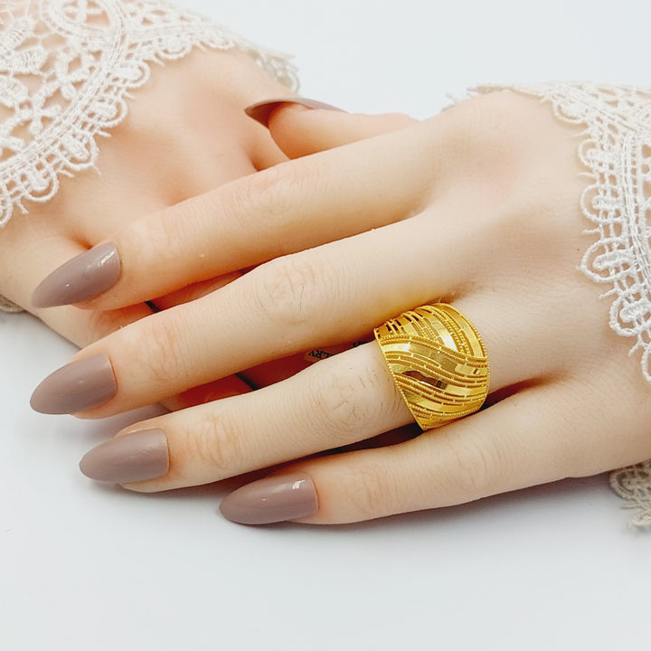 21K خاتم اكسترا-مجوهرات الشيخ سعيد-Saeed Jewelry 