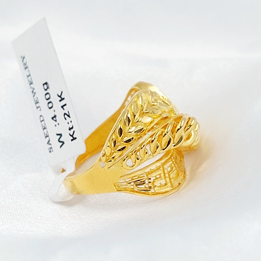 21K خاتم اكسترا-مجوهرات الشيخ سعيد-Saeed Jewelry 