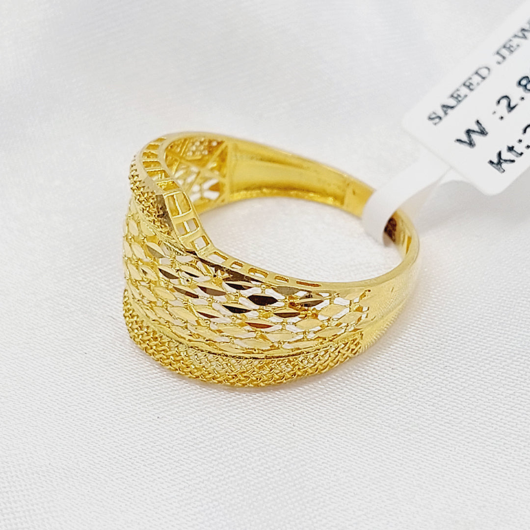 21K خاتم اكسترا-مجوهرات الشيخ سعيد-Saeed Jewelry 