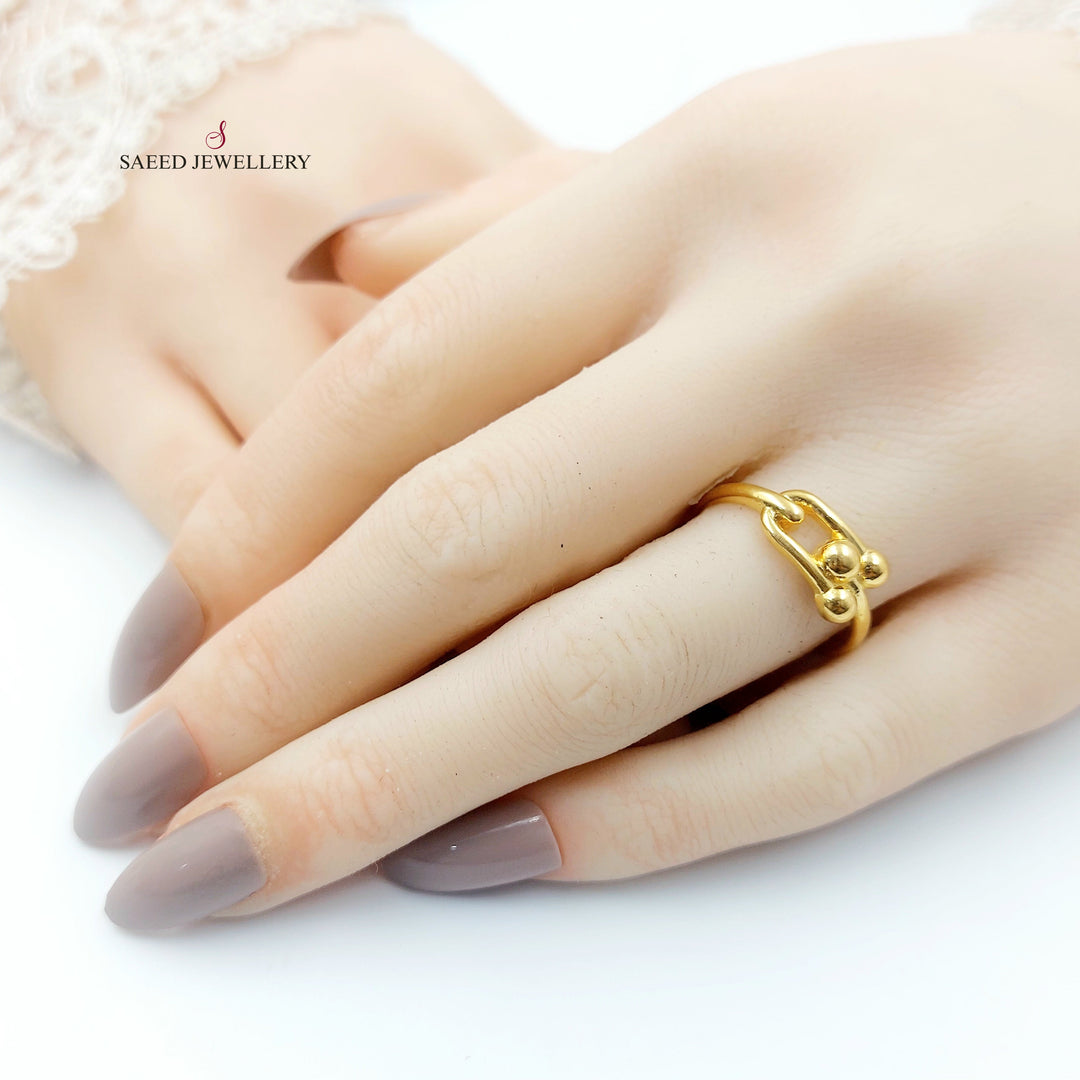 21K خاتم اكسترا-مجوهرات الشيخ سعيد-Saeed Jewelry 