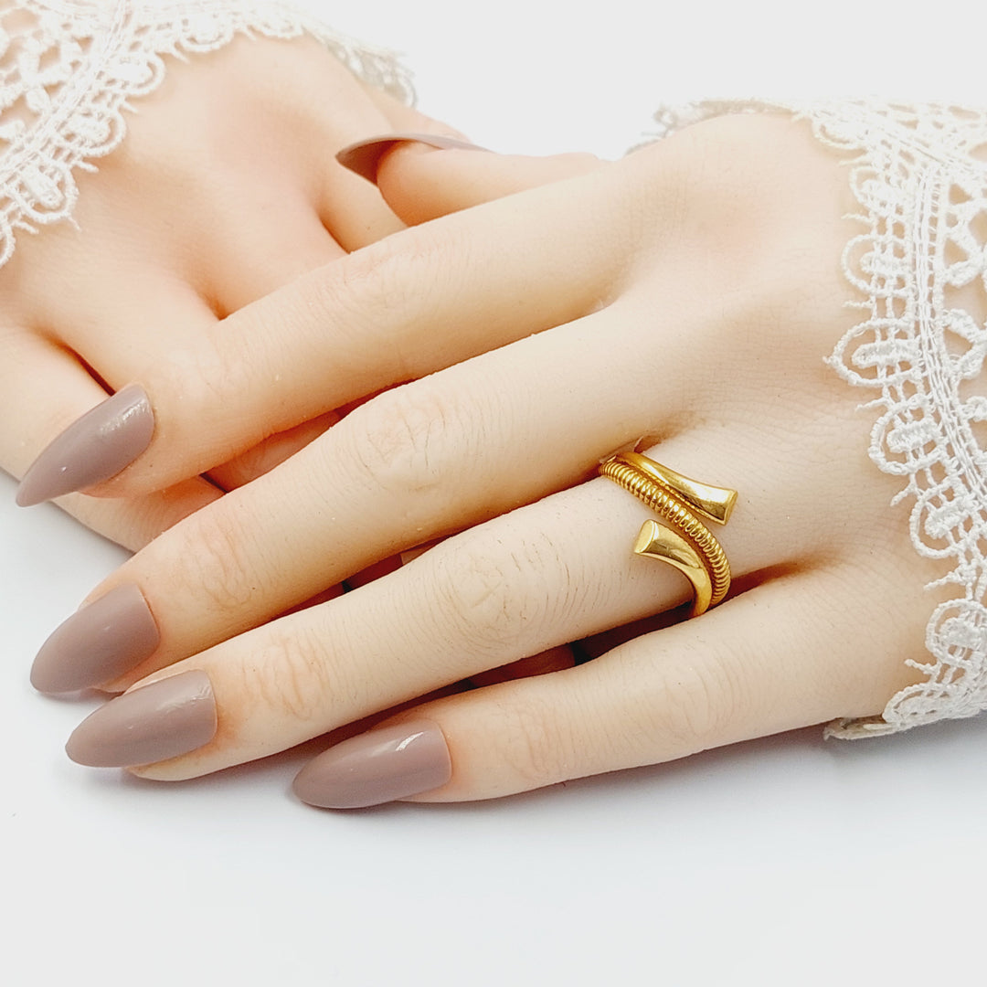 21K خاتم اكسترا-مجوهرات الشيخ سعيد-Saeed Jewelry 