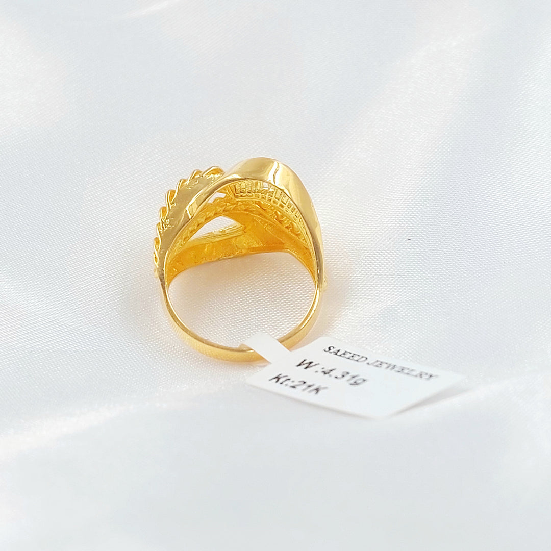 21K خاتم اكسترا-مجوهرات الشيخ سعيد-Saeed Jewelry 
