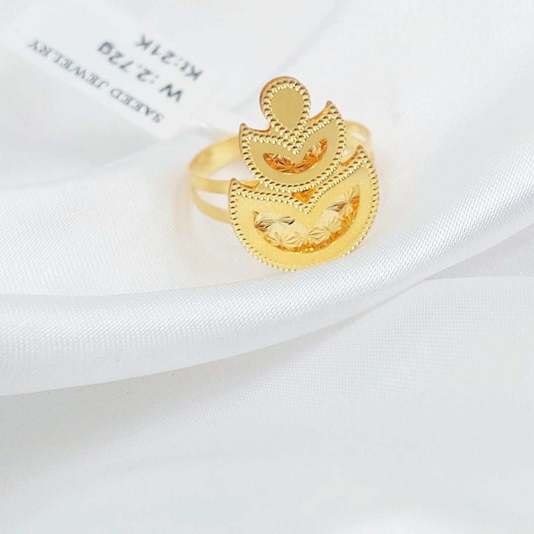 21K خاتم اكسترا-مجوهرات الشيخ سعيد-Saeed Jewelry 