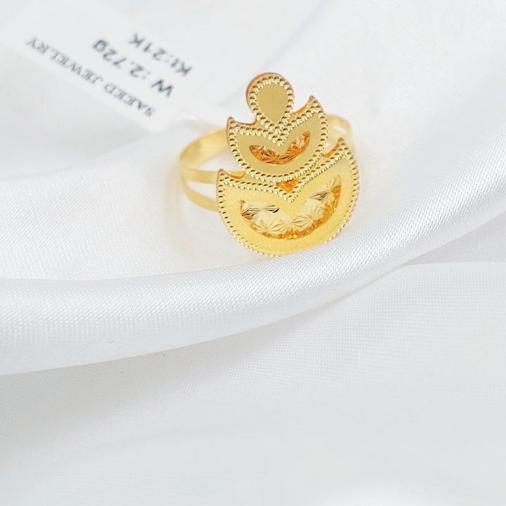 21K خاتم اكسترا-مجوهرات الشيخ سعيد-Saeed Jewelry 