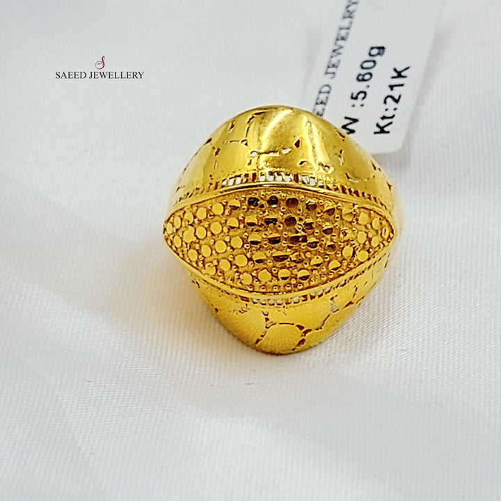 21K خاتم اكسترا-مجوهرات الشيخ سعيد-Saeed Jewelry 
