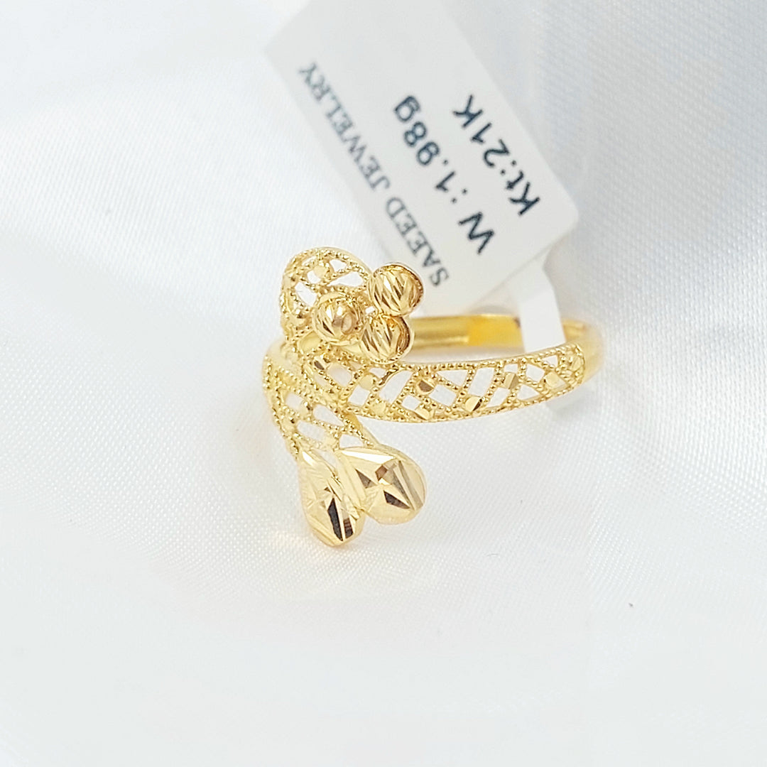 21K خاتم اكسترا-مجوهرات الشيخ سعيد-Saeed Jewelry 