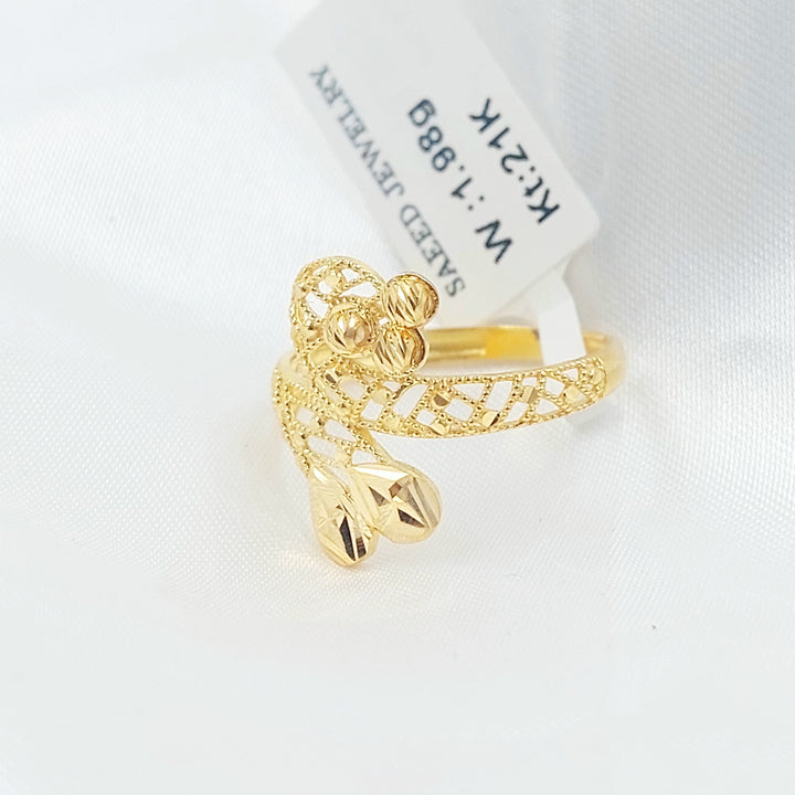 21K خاتم اكسترا-مجوهرات الشيخ سعيد-Saeed Jewelry 