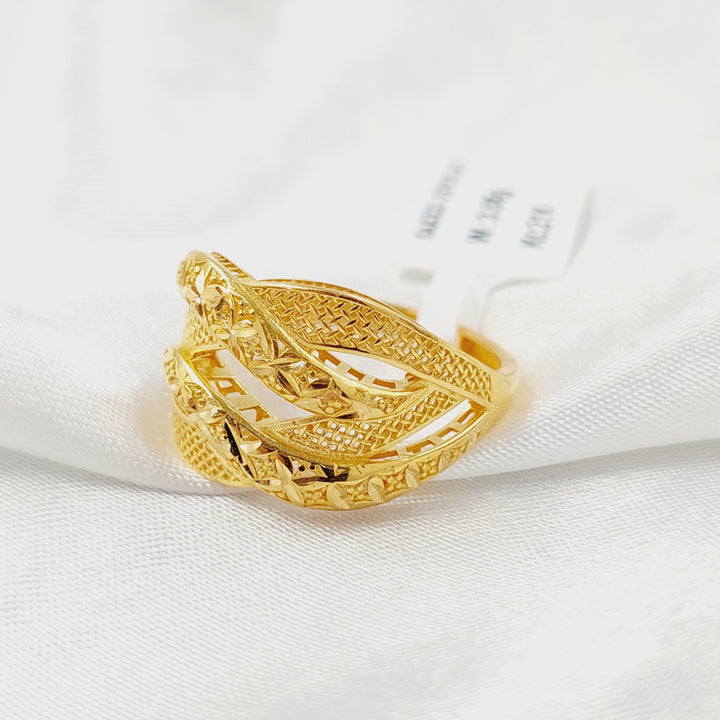 21K خاتم اكسترا-مجوهرات الشيخ سعيد-Saeed Jewelry 