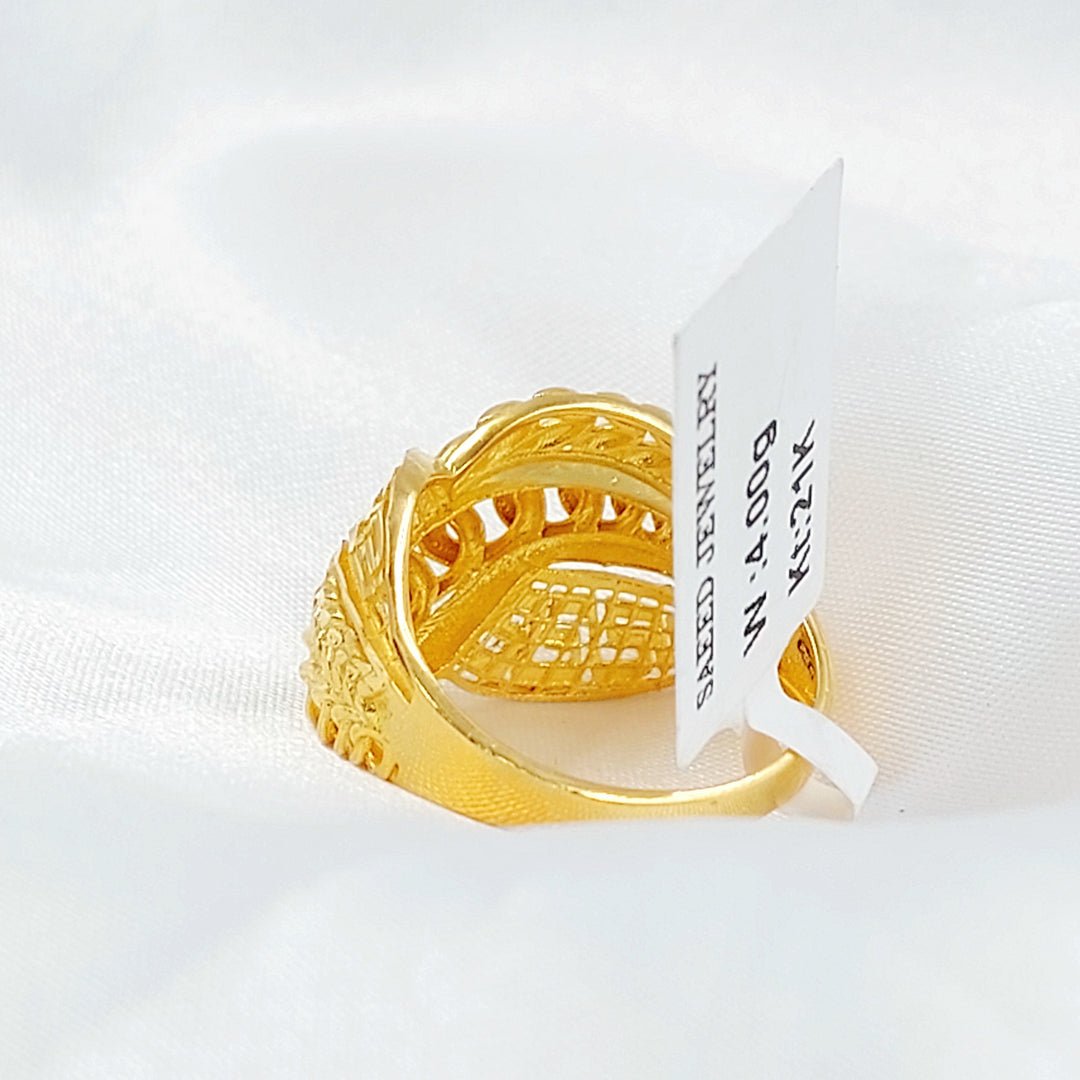 21K خاتم اكسترا-مجوهرات الشيخ سعيد-Saeed Jewelry 