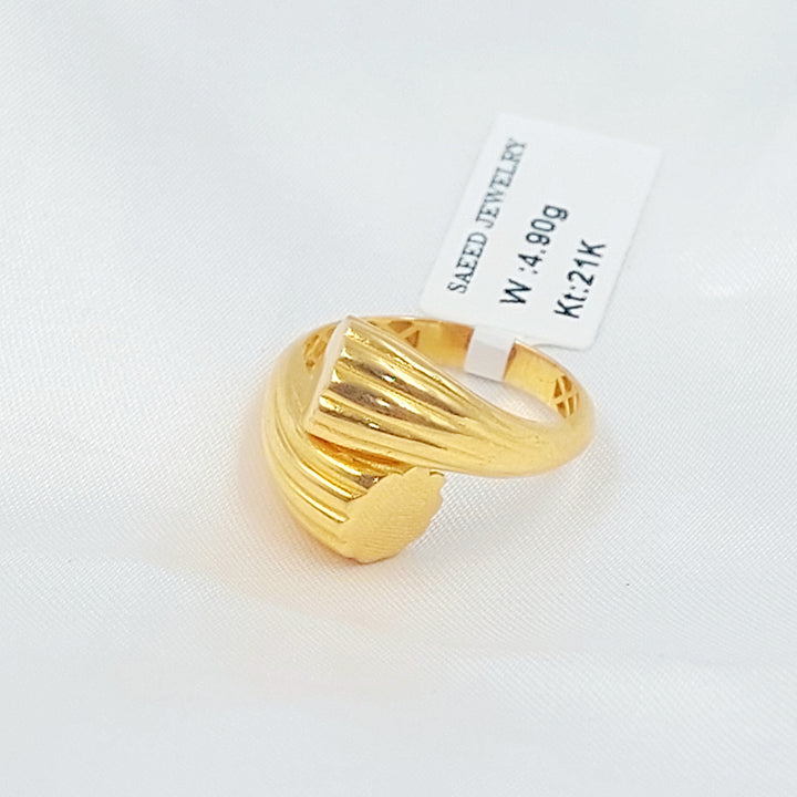 21K خاتم اكسترا-مجوهرات الشيخ سعيد-Saeed Jewelry 