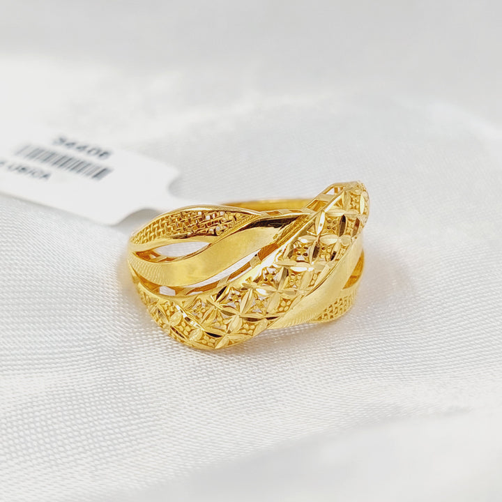 21K خاتم اكسترا-مجوهرات الشيخ سعيد-Saeed Jewelry 