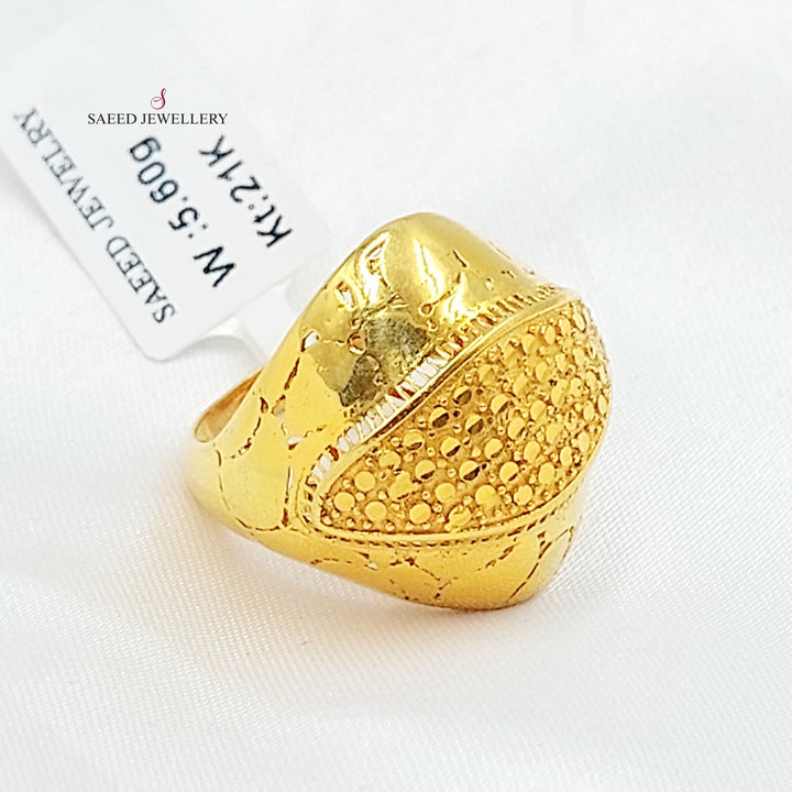 21K خاتم اكسترا-مجوهرات الشيخ سعيد-Saeed Jewelry 