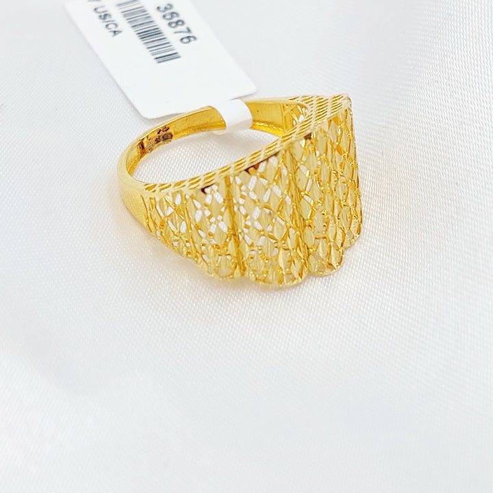 21K خاتم اكسترا-مجوهرات الشيخ سعيد-Saeed Jewelry 