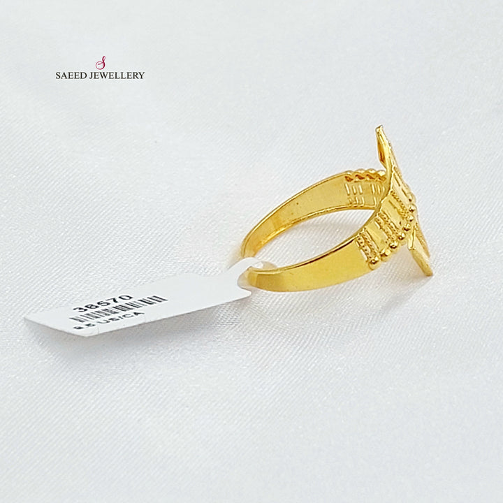 21K خاتم اكسترا-مجوهرات الشيخ سعيد-Saeed Jewelry 