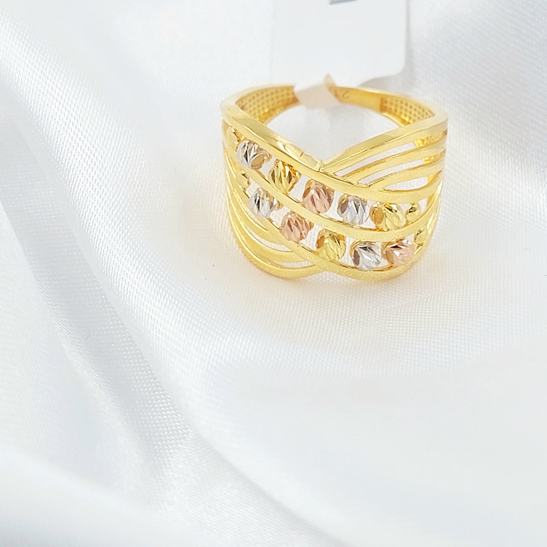 21K خاتم اكسترا-مجوهرات الشيخ سعيد-Saeed Jewelry 
