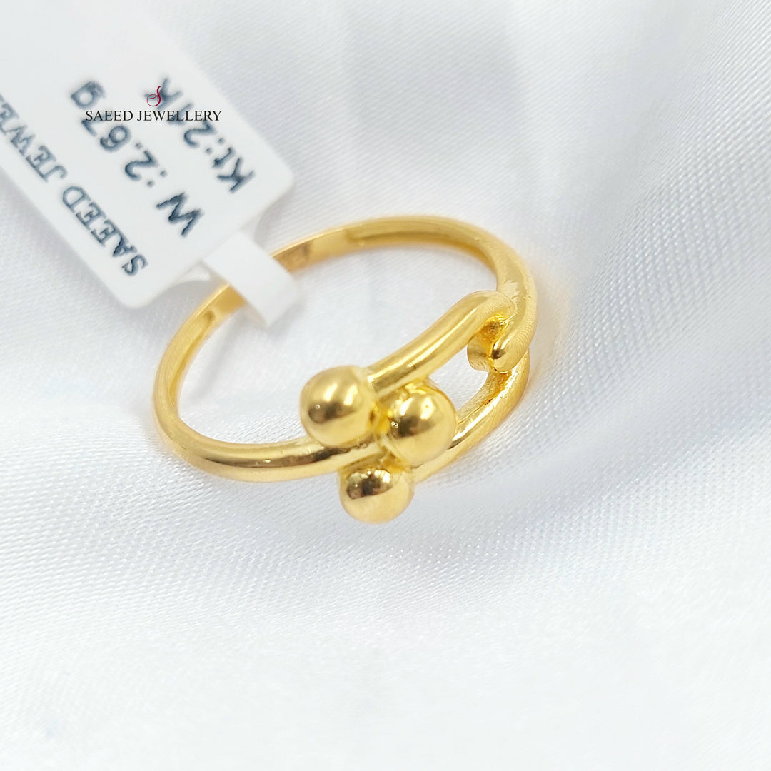 21K خاتم اكسترا-مجوهرات الشيخ سعيد-Saeed Jewelry 