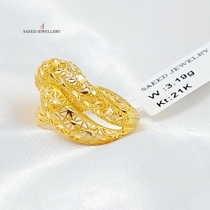 21K خاتم اكسترا-مجوهرات الشيخ سعيد-Saeed Jewelry 