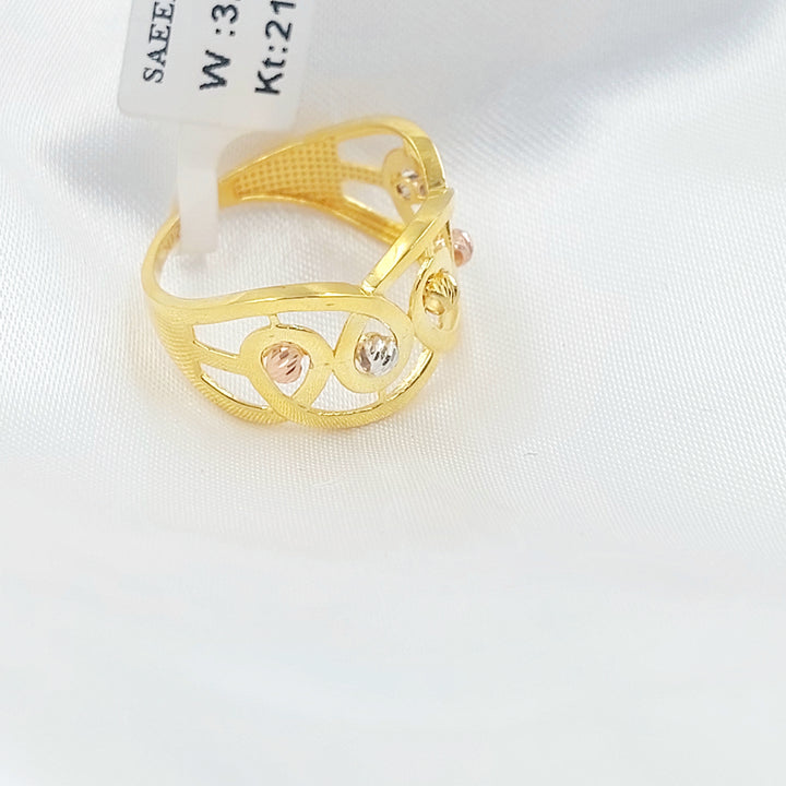 21K خاتم اكسترا-مجوهرات الشيخ سعيد-Saeed Jewelry 