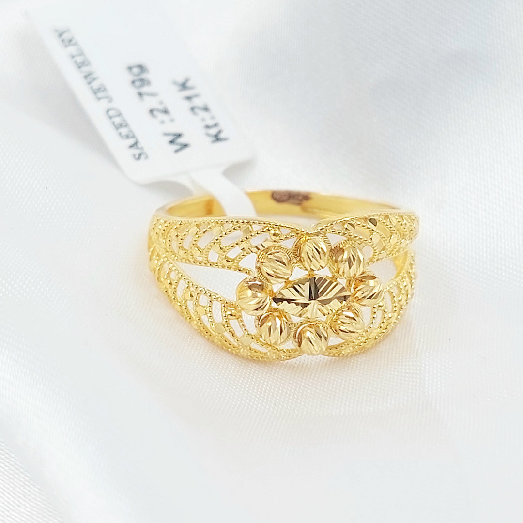 21K خاتم اكسترا-مجوهرات الشيخ سعيد-Saeed Jewelry 