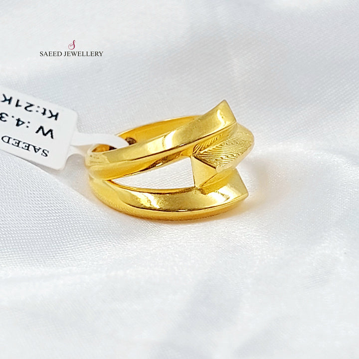 21K خاتم اكسترا-مجوهرات الشيخ سعيد-Saeed Jewelry 