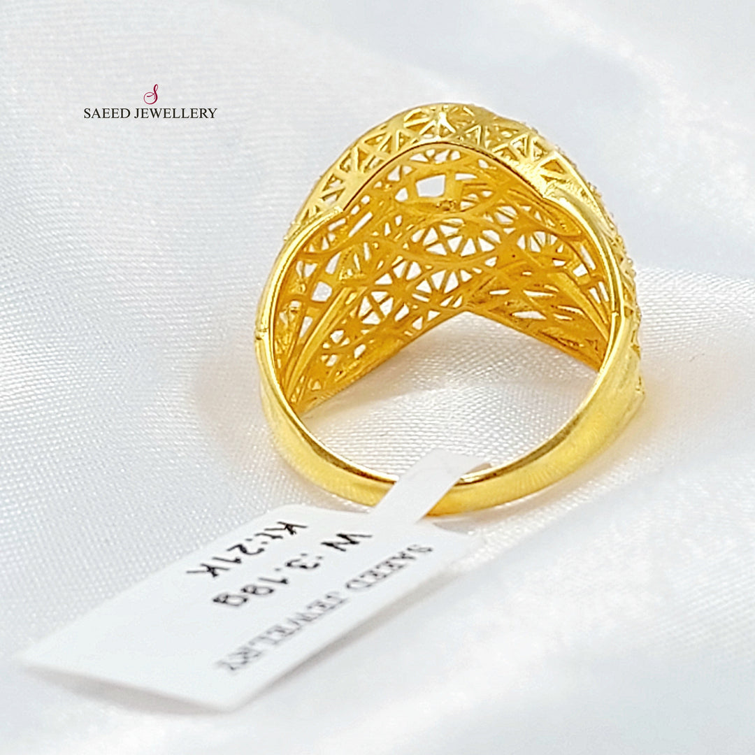 21K خاتم اكسترا-مجوهرات الشيخ سعيد-Saeed Jewelry 