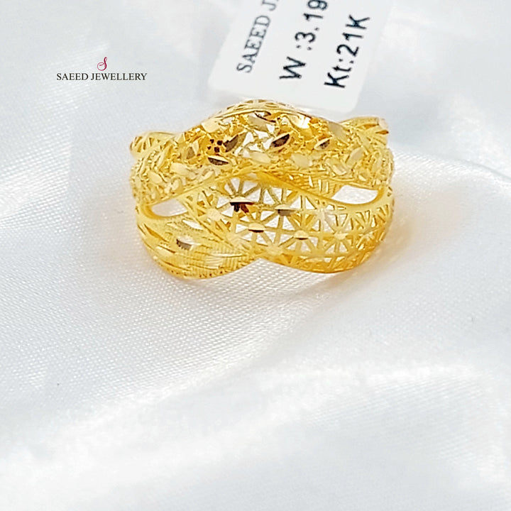 21K خاتم اكسترا-مجوهرات الشيخ سعيد-Saeed Jewelry 