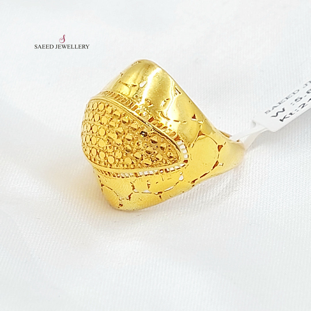 21K خاتم اكسترا-مجوهرات الشيخ سعيد-Saeed Jewelry 