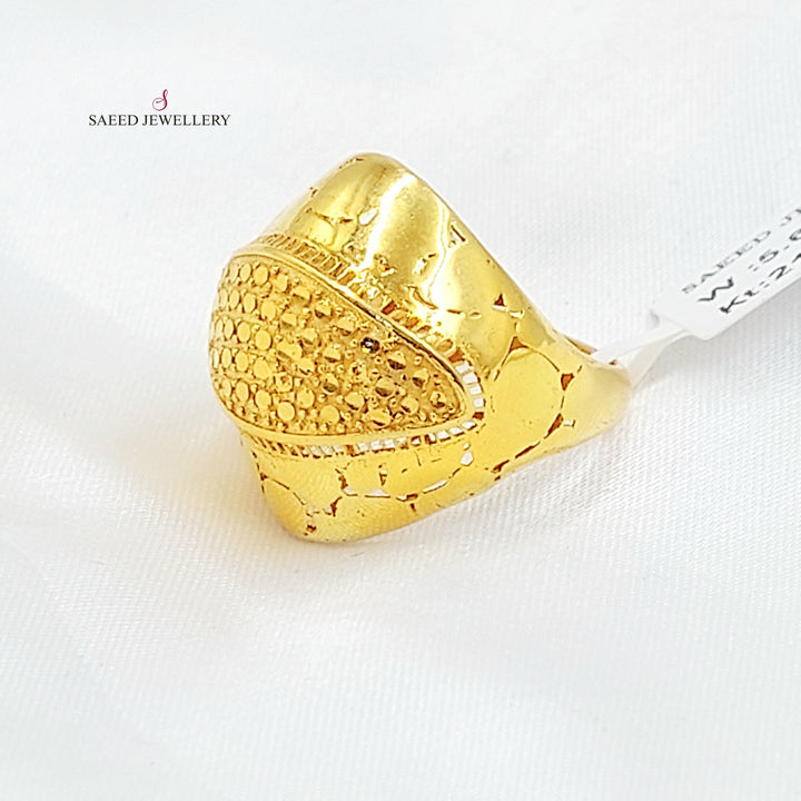 21K خاتم اكسترا-مجوهرات الشيخ سعيد-Saeed Jewelry 