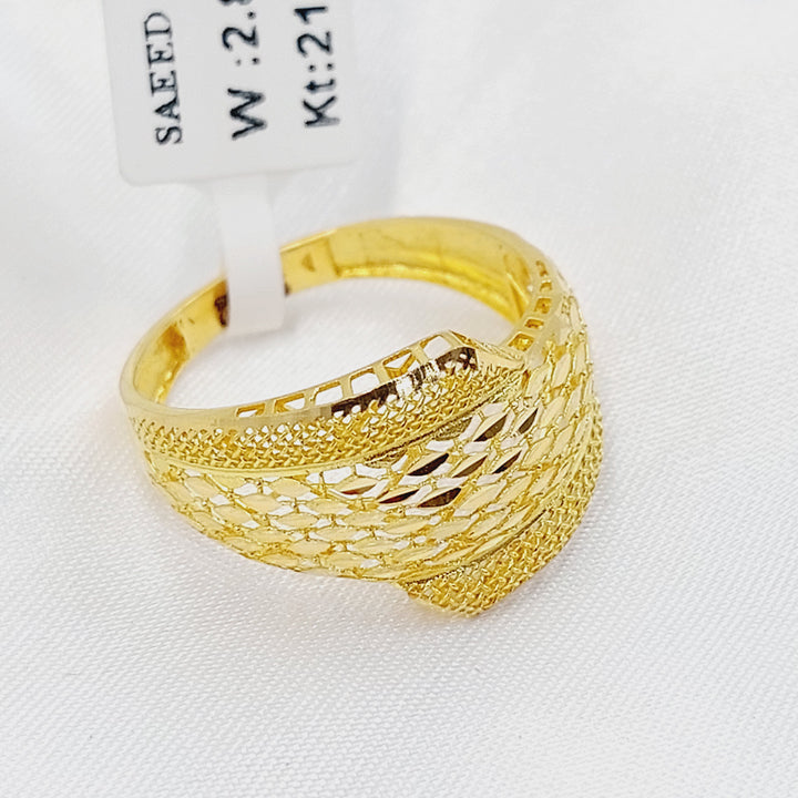 21K خاتم اكسترا-مجوهرات الشيخ سعيد-Saeed Jewelry 