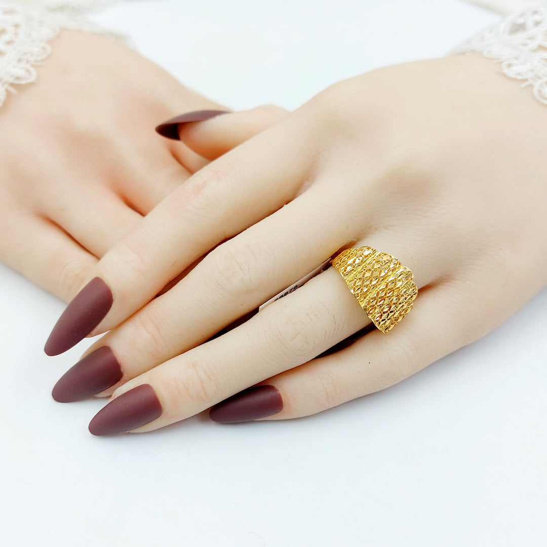 21K خاتم اكسترا-مجوهرات الشيخ سعيد-Saeed Jewelry 