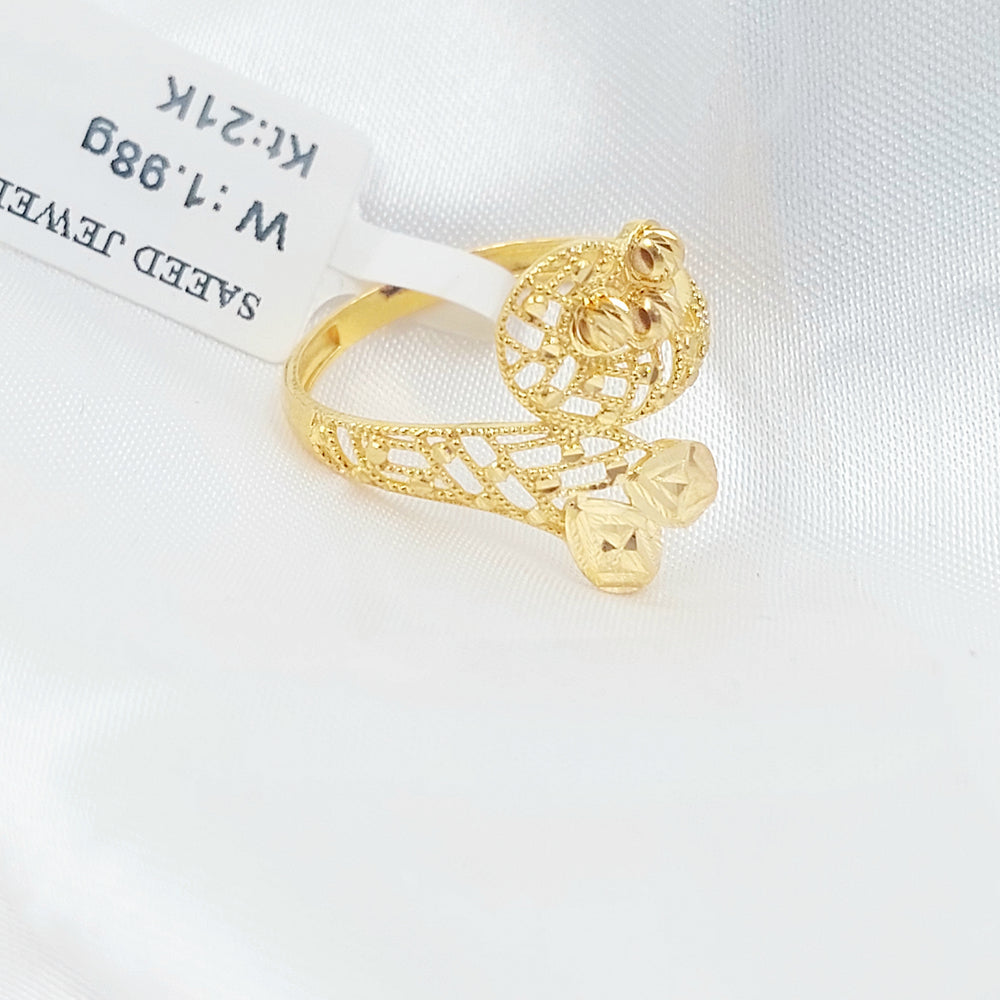 21K خاتم اكسترا-مجوهرات الشيخ سعيد-Saeed Jewelry 