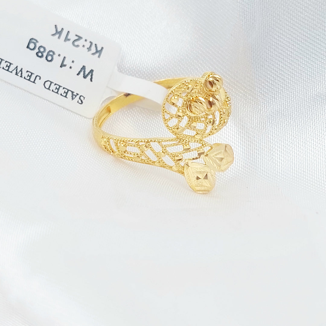 21K خاتم اكسترا-مجوهرات الشيخ سعيد-Saeed Jewelry 