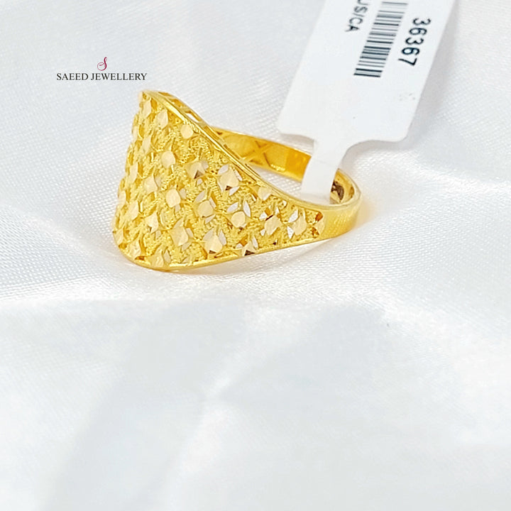 21K خاتم اكسترا-مجوهرات الشيخ سعيد-Saeed Jewelry 