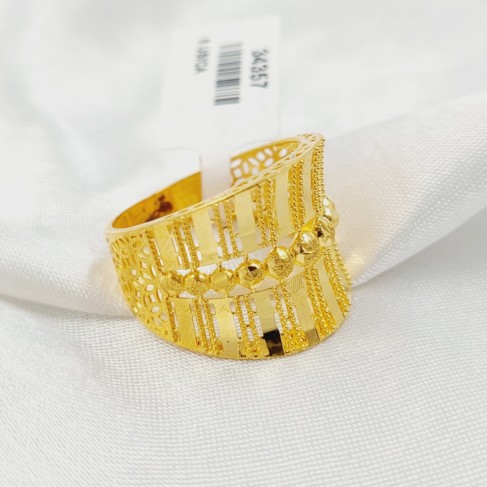 21K خاتم اكسترا-مجوهرات الشيخ سعيد-Saeed Jewelry 