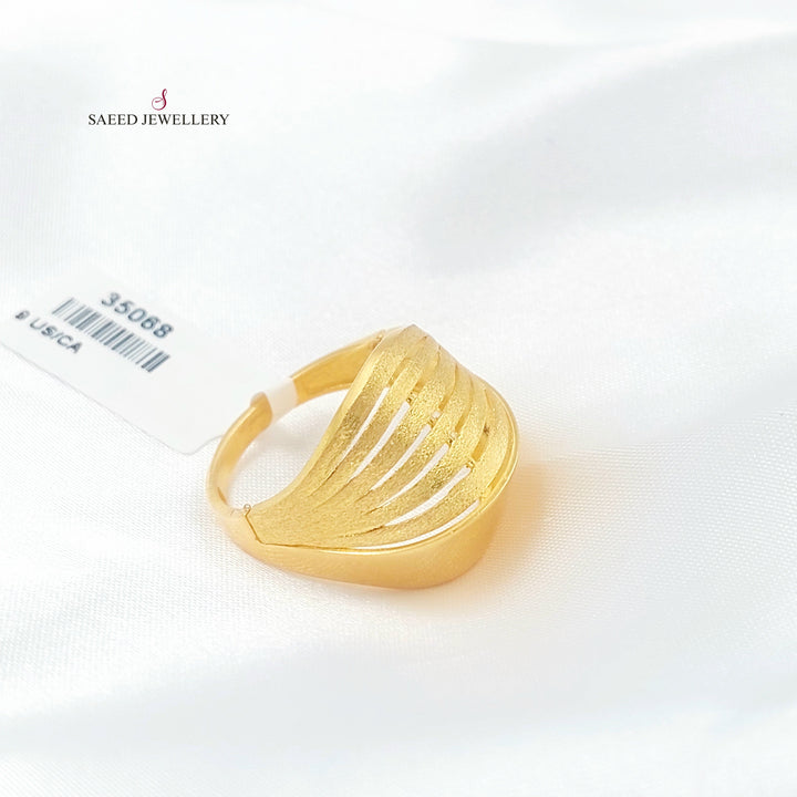 21K خاتم اكسترا-مجوهرات الشيخ سعيد-Saeed Jewelry 