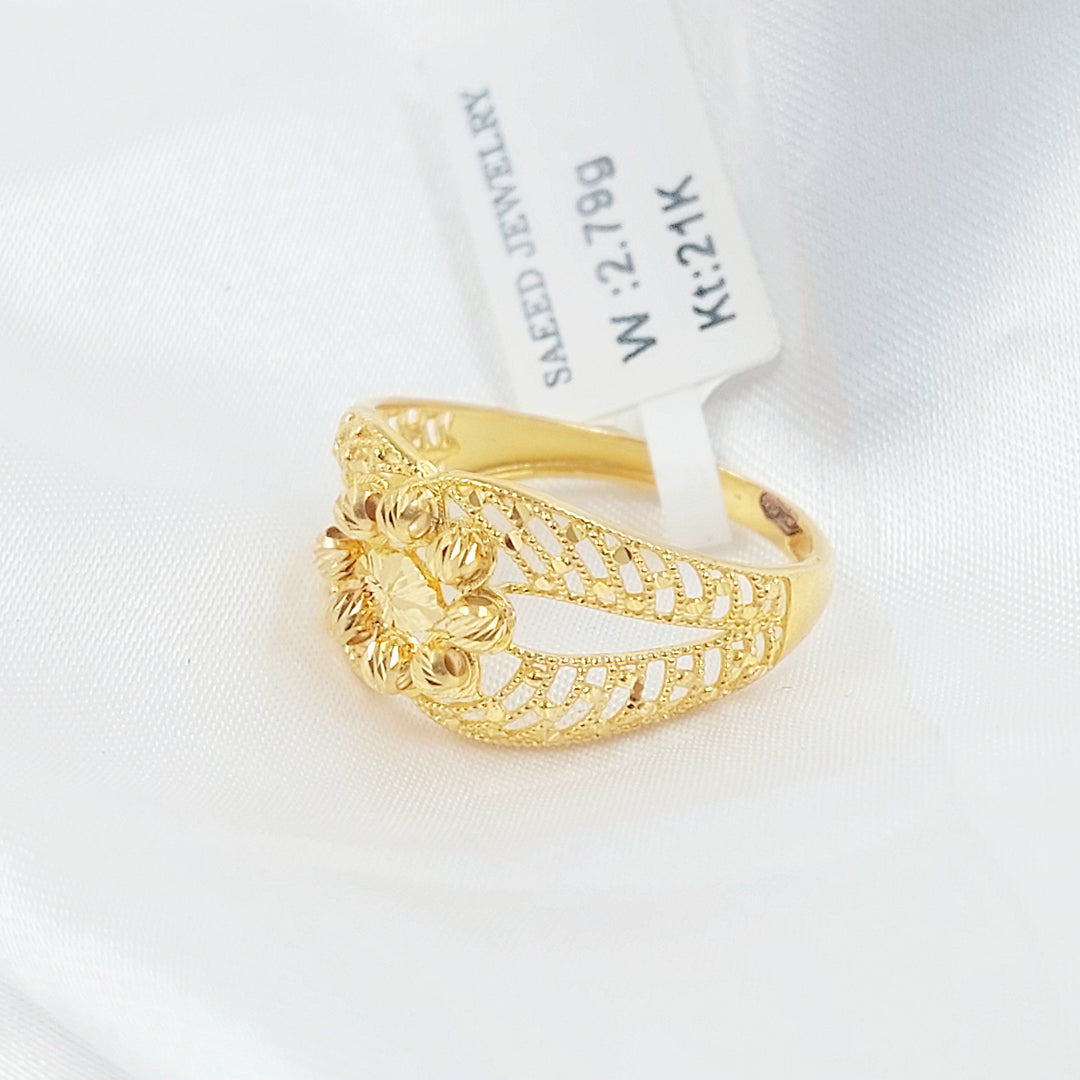 21K خاتم اكسترا-مجوهرات الشيخ سعيد-Saeed Jewelry 