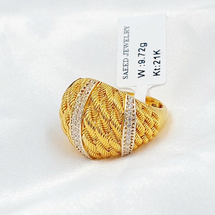 21K خاتم اكسترا-مجوهرات الشيخ سعيد-Saeed Jewelry 