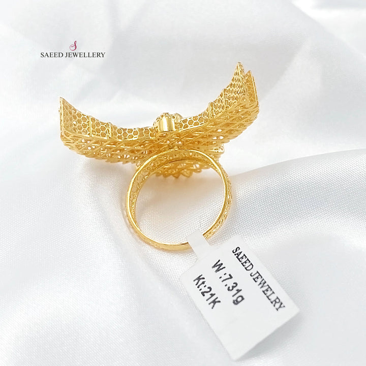 21K خاتم اكسترا-مجوهرات الشيخ سعيد-Saeed Jewelry 