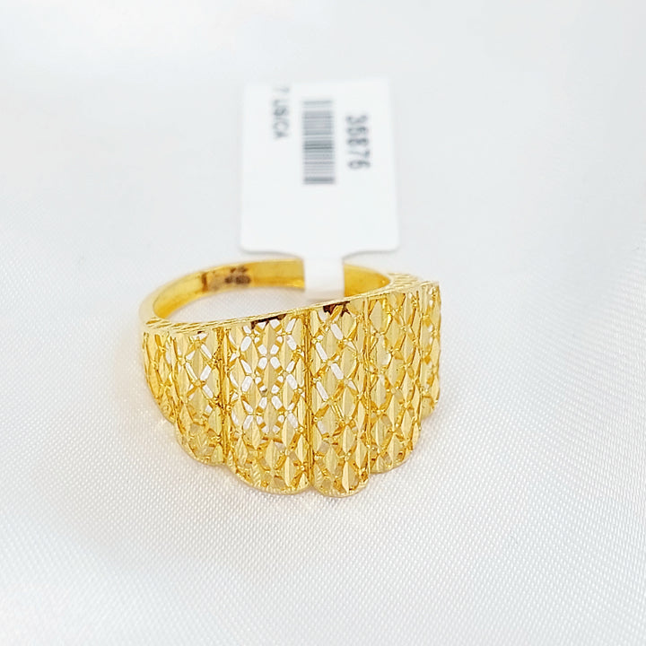 21K خاتم اكسترا-مجوهرات الشيخ سعيد-Saeed Jewelry 