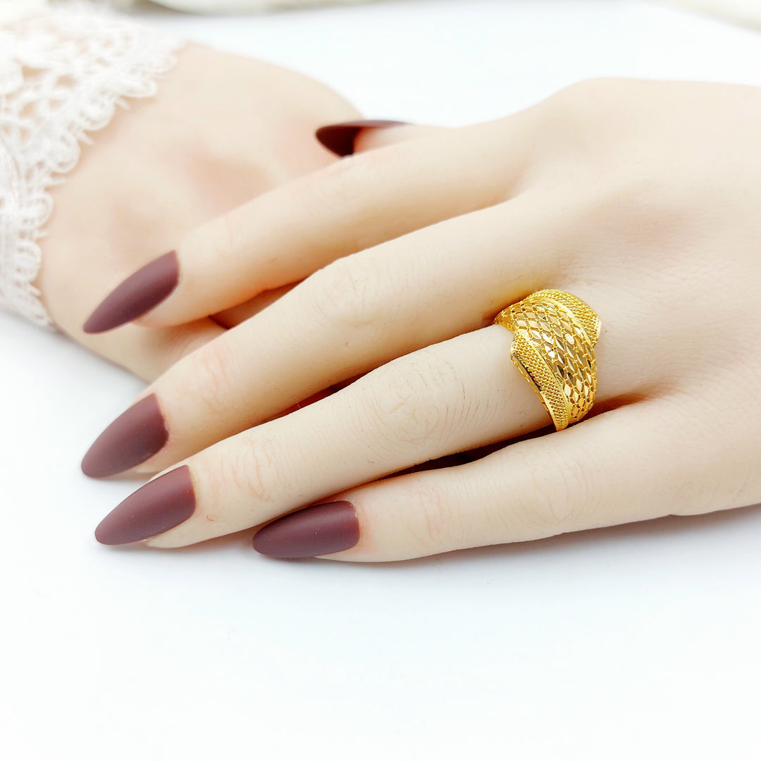 21K خاتم اكسترا-مجوهرات الشيخ سعيد-Saeed Jewelry 