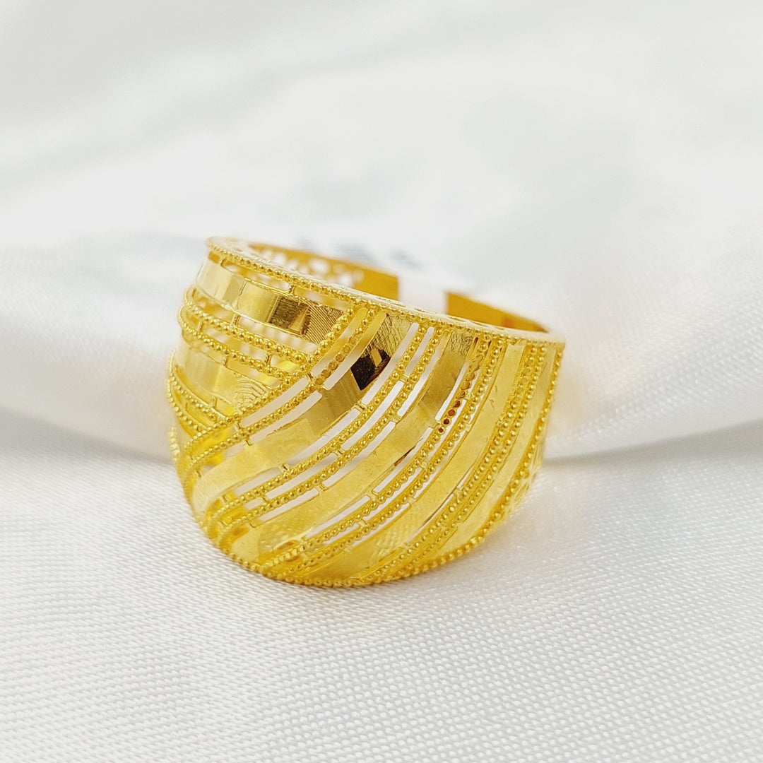 21K خاتم اكسترا-مجوهرات الشيخ سعيد-Saeed Jewelry 