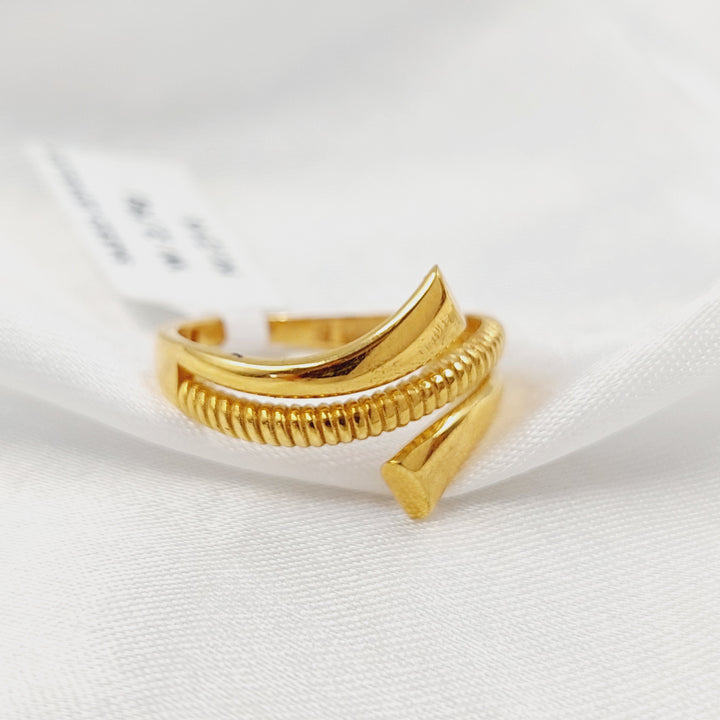 21K خاتم اكسترا-مجوهرات الشيخ سعيد-Saeed Jewelry 