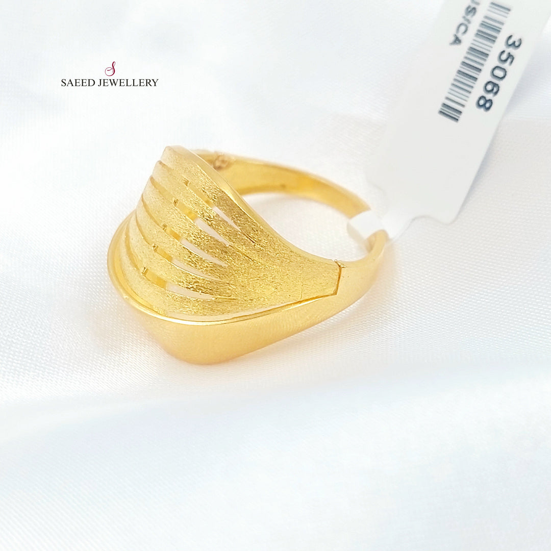 21K خاتم اكسترا-مجوهرات الشيخ سعيد-Saeed Jewelry 