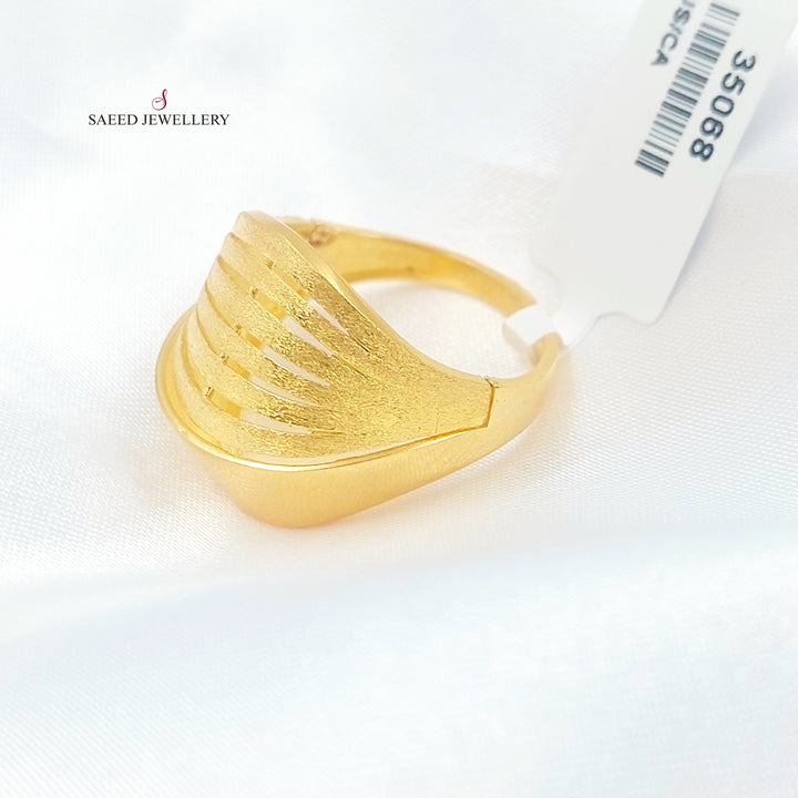 21K خاتم اكسترا-مجوهرات الشيخ سعيد-Saeed Jewelry 