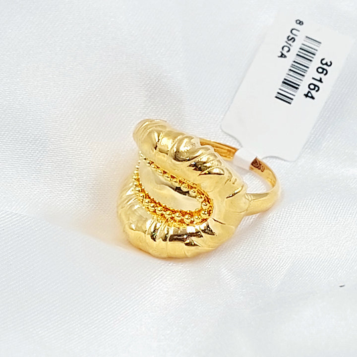 21K خاتم اكسترا-مجوهرات الشيخ سعيد-Saeed Jewelry 